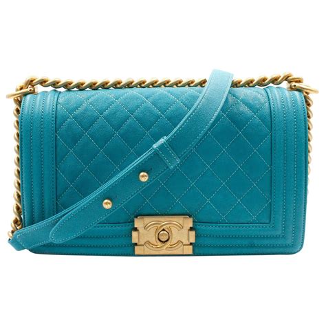 chanel boy bag turquoise|chanel purse bag.